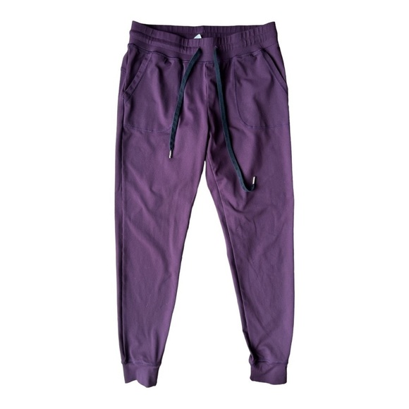 Zyia Active Unwind Joggers Maroon Athleisure Activewear Pants, Small - Picture 1 of 9
